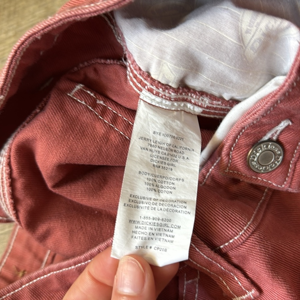 Dickies Carpenter Pants In Rust Size 5/27 - Picture 5 of 6